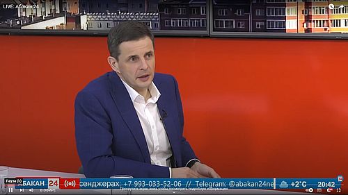 Глава Абакана Алексей Лемин. Фото: скриншот кадра видео